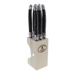 Jean Dubost Laguiole - Kniv 6-pack Svart