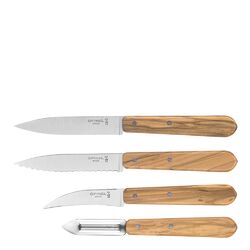 Opinel - Essentials Knivset 4-pack Olivträ