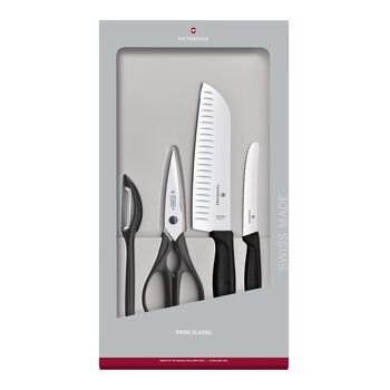 Victorinox - Swiss Classic Knivset 4 delar Svart