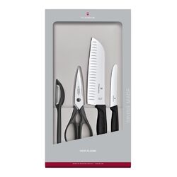 Victorinox - Swiss Classic Knivset 4 delar Svart