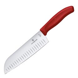 Victorinox - Swiss Classic Santoku olivslipad 17 cm Röd